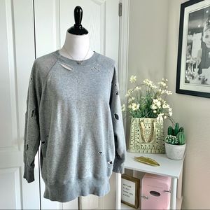 Aerie Distressed Gray Sweatshirt